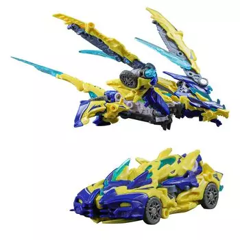 BEASTBOX 52TOYS BEASTDRIVE LIGHTNING LIZARD Сборная игрушка-трансформер Трансформируется из меха в спортивный автомобиль Высокоподвижная фигурка-трансформер