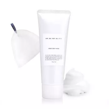 BEAU BEAUTY Натуральная минеральная глиняная пенка для умывания лица Пенка для умывания лица Керамиды Сухая кожа Чувствительная кожа Человеческие стволовые клетки ERXR Глина для умывания Увлажняющая