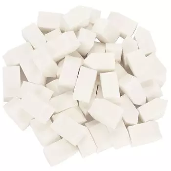 Beaupretty 100 шт. Маленький пуховый кушон-основа для макияжа Пуховка для растушевки пудры для тела Пуховка для косметической основы Одноразовая пуховка