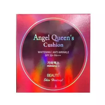 Beaute Angel Queen s Cushion 15 г, Формула полного покрытия, Стойкий, Увлажняющий, Корейская косметика, Kbeauty, пробник