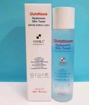 Beaute Glutathione Hyaluronic Skin Toner 150 мл, восстанавливающий, антивозрастной, увлажняющий, корейская косметика, Kbeauty, образец