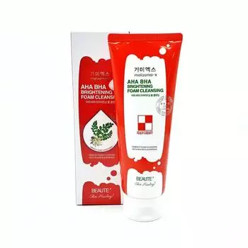 BEAUTE Melasma-X AHA BHA Осветляющая пенка для умывания 160 мл, экстракт моринги, увлажнение, корейская косметика, Kbeauty, образец