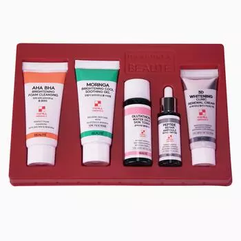 Beaute Skin Healing 3D Whitening Clinic Multi Set, Антивозрастной, Увлажняющий, Корейская косметика, Kbeauty, образец