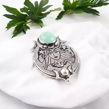 Beautiful Amazonite Gemstone 925 Sterling Silver Artisan Jewelry Pendant 1.63 CP-22-23