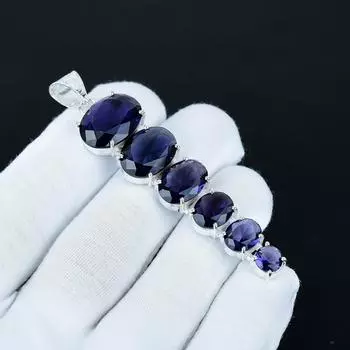 Beautiful Amethyst Pendant, 925 Sterling Silver Pendant, Handmade Pendant, Antique Pendant, Amethyst Gemstone Pendant, Father s Day Gift 2.56 фиолетовый