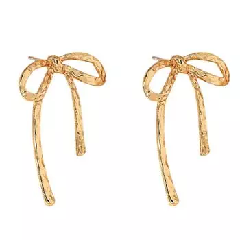 Beautiful Bowknot Earrings Cute Studs Earrings Elegant Ear Jewelry Ear Studs Stylish Ear Pin Alloy Material for Daily