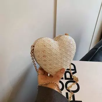 Красивая повседневная сумка-мессенджер, персонализированная простая модная сумка-коробка, сумка Love Bag 2024, новая сумка для помады в иностранном стиле чёрный