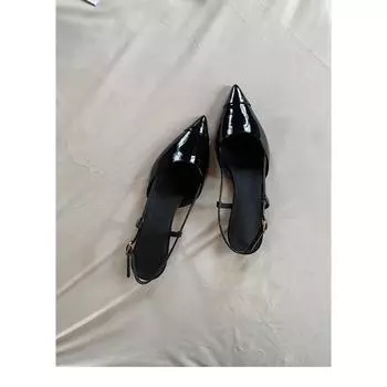 Beautiful leather pointed high heel sandals women s summer high heels cat heel sandals small sandals 35