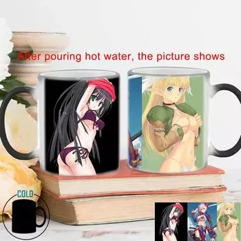 Beautiful Lovely Sexy Coffee Mug BSKT-134 Porcelain Mugs Free Shipping Cups Breakfast Cup Color Change Cups Drinkware Ceramic 301-400ml