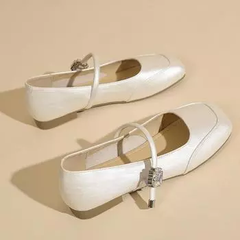 Beautiful Mary Jane shoes women s summer new models with skirts, fashionable temperament, advanced not tired feet, flat shoes 35