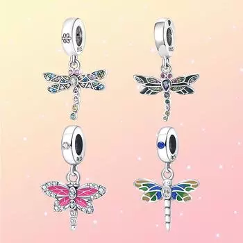 Красивый кулон для DIY браслета и ожерелья, подвеска серии «Стрекоза», изысканные романтические модные ювелирные аксессуары, подарок