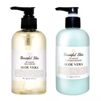 Beautiful Skin Aloe Vera Шампунь для комбинированной кожи головы 240 мл + Кондиционер 240 мл Набор, 1 набор