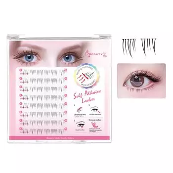 Beauty7 Частичные накладные нижние накладные пучки накладные накладные прозрачные нижние актрисы косплей макияж мой ресницы без клея, ресницы без клея,