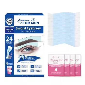 Beauty7 Удаление волос на бровях 12 24 Параллельно Для удаления волос воском для полости рта Удаление волос чувствительных волос Воск для волос бровей Мужские простыни, наборы, простыни,