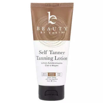 Beauty By Earth, Автозагар для лица, от среднего до темного, 3 жидких унции (85 мл)