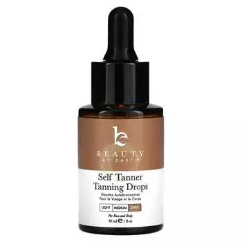 Beauty By Earth, Автозагар с каплями для загара, темный, 1 жидкая унция (30 мл)