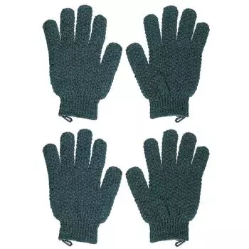 Beauty By Earth, Отшелушивающие перчатки, Регулярное отшелушивание, Зеленые, 2 пары