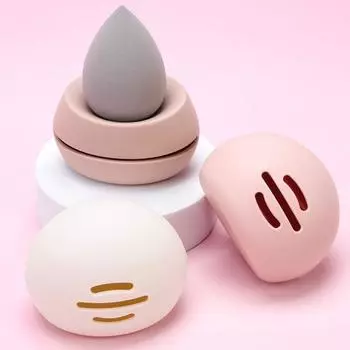 Beauty Egg Box Дорожная портативная силиконовая косметичка для хранения сушки Beauty Blender Сумка для хранения