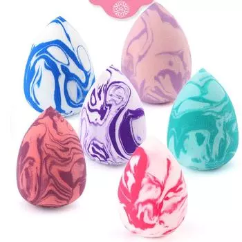 Beauty Egg Makeup Blender Foundation Косметическая пуховка Гладкая мягкая мраморная каплевидная форма Красота Инструменты Женские аксессуары для макияжа