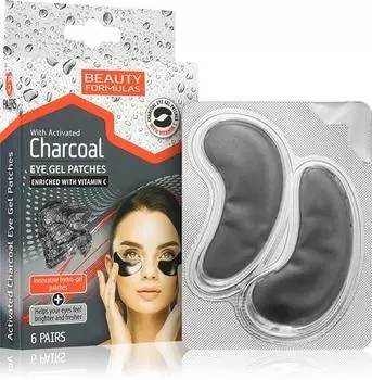 Beauty Formulas Charcoal Masque Hydrogel Contour Des Yeux Au Charbon Actif TU прозрачный