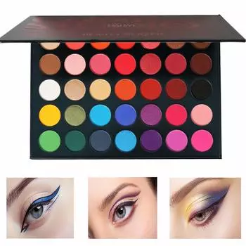 Beauty Glazed 35 Color Eyeshadow Palette Eyeshadow Palette Eyeshadow Shadow Eyeshadow Transparent Увлажняющие ингредиенты Western Style Portable Easy to Use