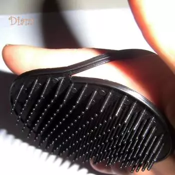 BEAUTY-HAIR CARE Круглая мягкая массажная щетка для душа и шампуня, расческа для мытья головы, массажер для головы One size чёрный