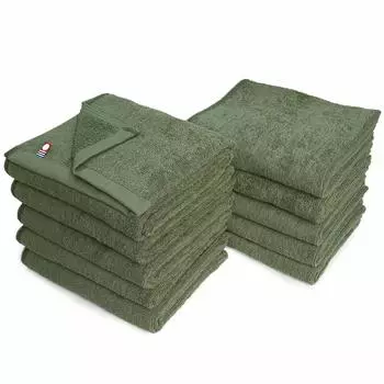 Beauty Imabari Towel Commercial Face Towel Set of 10 Murakami Towel M Color 34x86cm For Beauty Salons 100 Colors Lightweight and Thin (№36 Шалфей)