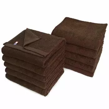 Beauty Imabari Towel Commercial Face Towel Set of 10 Murakami Towel M Color 34x86cm For Beauty Salons 100 Colors Lightweight and Thin (№100 Мокко)