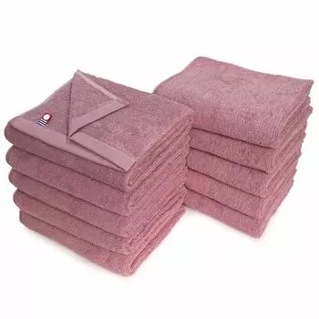 Beauty Imabari Towel Commercial Face Towel Set of 10 Murakami Towel M Color 34x86cm For Beauty Salons 100 Colors Lightweight and Thin (№42 Роза)