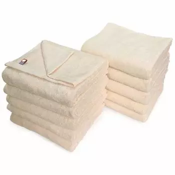 Beauty Imabari Towel Commercial Face Towel Set of 10 Murakami Towel M Color 34x86cm For Beauty Salon 100 Colors Lightweight and Thin (№81 Слоновая кость)