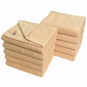Beauty Imabari Towel Commercial Face Towels Set of 10 Murakami Towel M Color 34x86cm For Beauty Salons 100 Colors Lightweight and Thin Yellow (№61