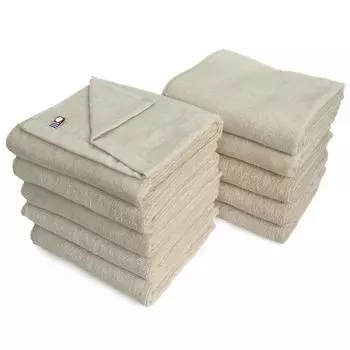 Beauty Imabari Towel Commercial Face Towels Set of 10 Murakami Towel M Color 34x86cm For Beauty Salons 100 Colors Lightweight and Thin White (№38