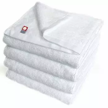 Beauty Imabari Towel Commercial Face Towels Set of 4 Murakami Towel M Color 34x86cm For Beauty Salon 100 Colors Lightweight Thin (№04 Белый) mc-ft4