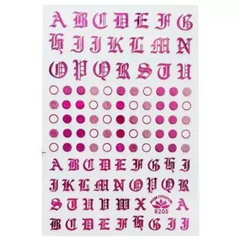 Beauty Life 3D DIY английский клей древние буквы наклейки маникюр маникюр чёрный