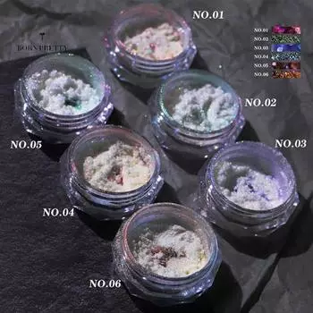 Beauty Nail Art Украшения для ногтей Пудра с блестками Роскошный DIY 1