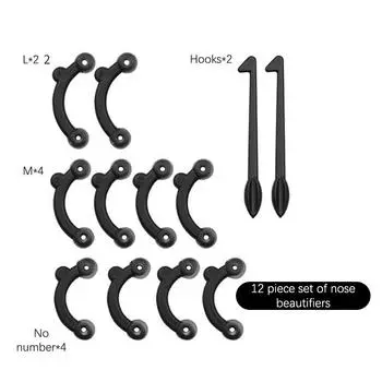 Beauty Nose Up Lifting Bridge Shaper Massage Tool No Boiling Nos Invisible Shaper Clip Clipper Women Girl Massager 3 Size