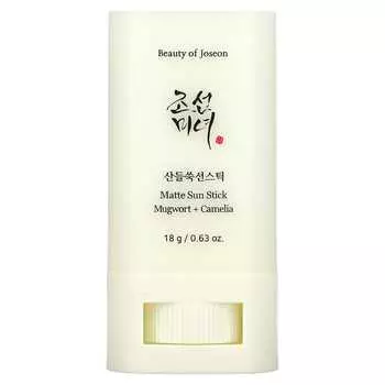 Beauty of Joseon, матовый солнцезащитный карандаш, полынь и камелия, SPF50+ PA++++, 18 г (0,63 унции)
