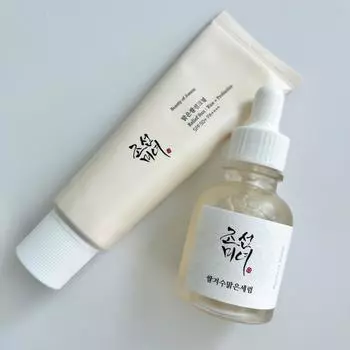 Beauty of Joseon Relief Sun Rice Пробиотики Солнцезащитный крем SPF50+PA++++50ml+ GLOW DEEP Rice SERUM 30 мл