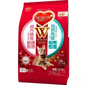Beauty Pro Cat Food W Care Immunity Care Intestinal/Natural 1.2kg [Domestic] [Small portions] [Marine Collagen]
