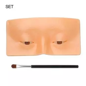 Beauty Props 3 Силиконовый перманентный макияж Татуировка Практика Искусственная кожа Пустые глаза Губы Лицо Обучение Машинка для микроблейдинга Новичок-48, 2) КАК НА ФОТО