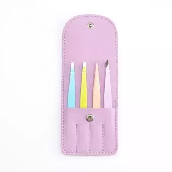 Beauty Tools Eyebrow Tweezers Stainless Steel Black Eyebrow tweezers 96 Tweezers Multi-purpose plucking eyebrow tweezers set чёрный