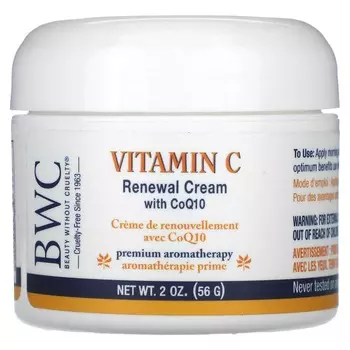 Beauty Without Cruelty, восстанавливающий крем с витамином С и CoQ10, 56 г (2oz)
