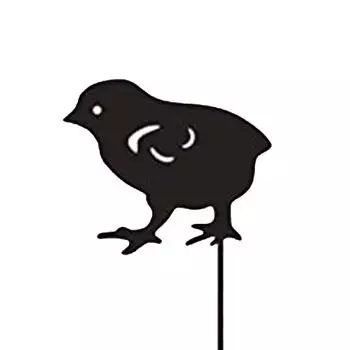 Beautydaffy металлический куриный сад золотой плагин садовый арт садовый орнамент полый силуэт животного орнамент One Size чёрный