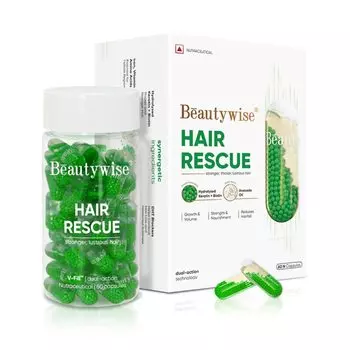 Beautywise Hair Rescue | Технология двойного действия | аминокислоты, витамины, минералы, 60 шт. (Пакет из 1) Pack of 1