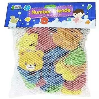 Bebe Foret Number Friends Water Play наклейка корейские детские игрушки