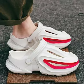 Bebealy/летние мужские сандалии в виде акулы, пляжные сандалии в форме акулы, уличные повседневные сандалии на платформе, домашние сандалии на плоской подошве, сандалии для ванной комнаты 40-41