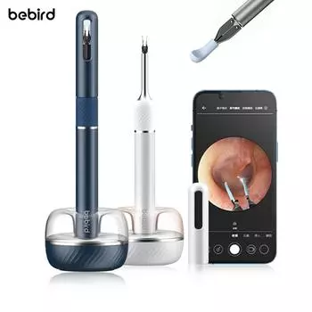 Bebird Smart Visual Earpick Note 5 Series со светодиодной подсветкой, 1000 Вт, изображение высокой четкости, интеллектуальный контроль температуры, инструмент для удаления ушной серы белый