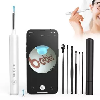 BEBIRDPRO Earpick Инновационный 1080P HD Изображение Ультратонкий Earpick с Беспроводной WIFI IP67 Светящийся Earpick со светодиодной подсветкой Температура USB белый