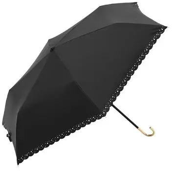 Because Folding Umbrella PU Star Heat Cut Mini BK B-093574 чёрный