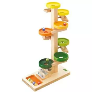 BECK Деревянный игровой поднос на колесиках Kugeltower Rainbow BE20030R